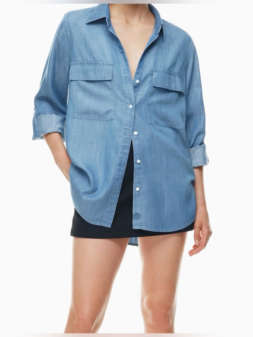 Aritzia Babaton - Utility Jean Button Down Shirt